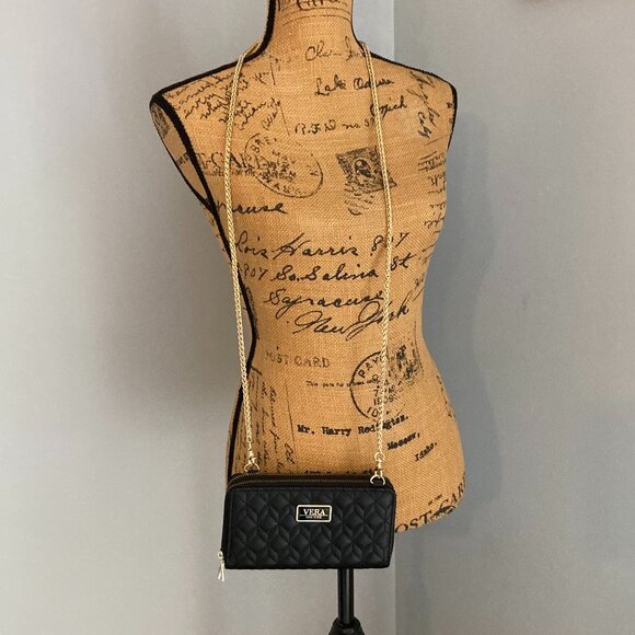 Vera New York NWOT Crossbody Clutch Wallet with Unbranded Gold Chain - Picture 2 of 16